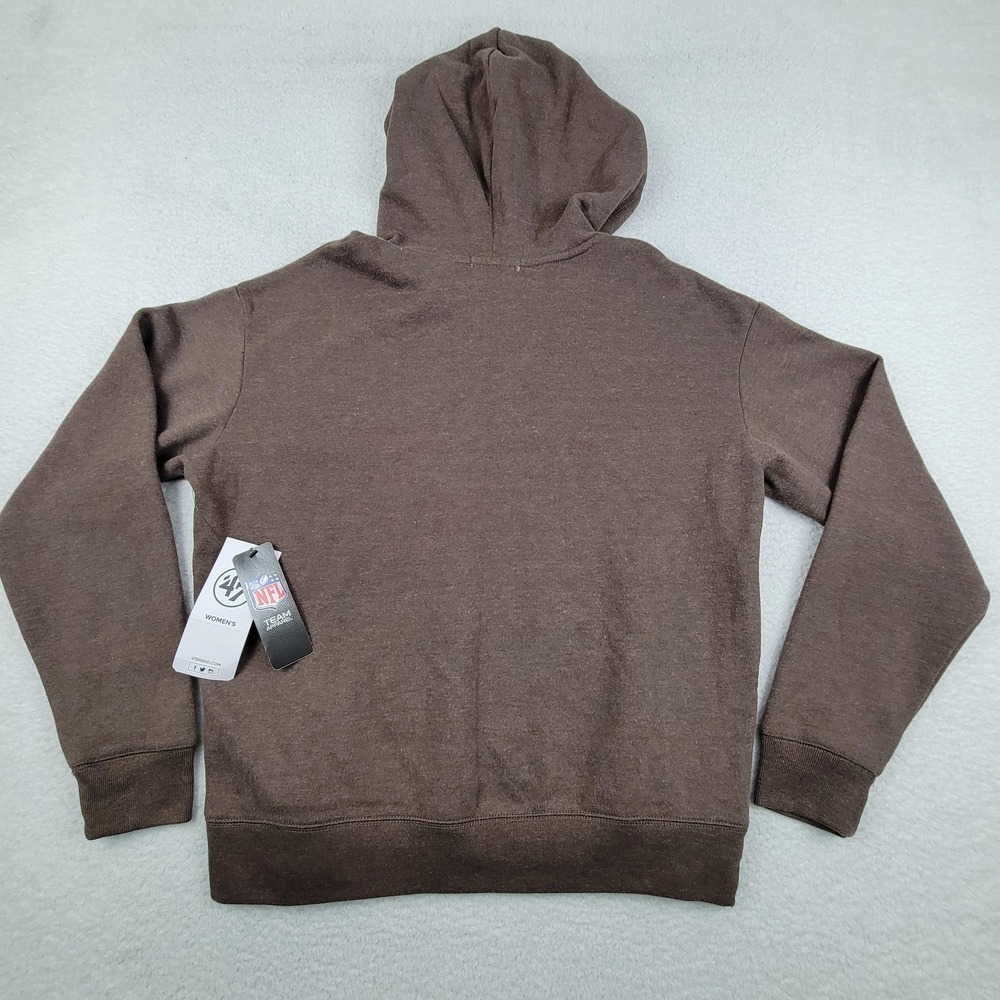 Cleveland Browns‎ Hoodie Womens Large NFL Football Pullover 47 Brand - Picture 9 of 9
